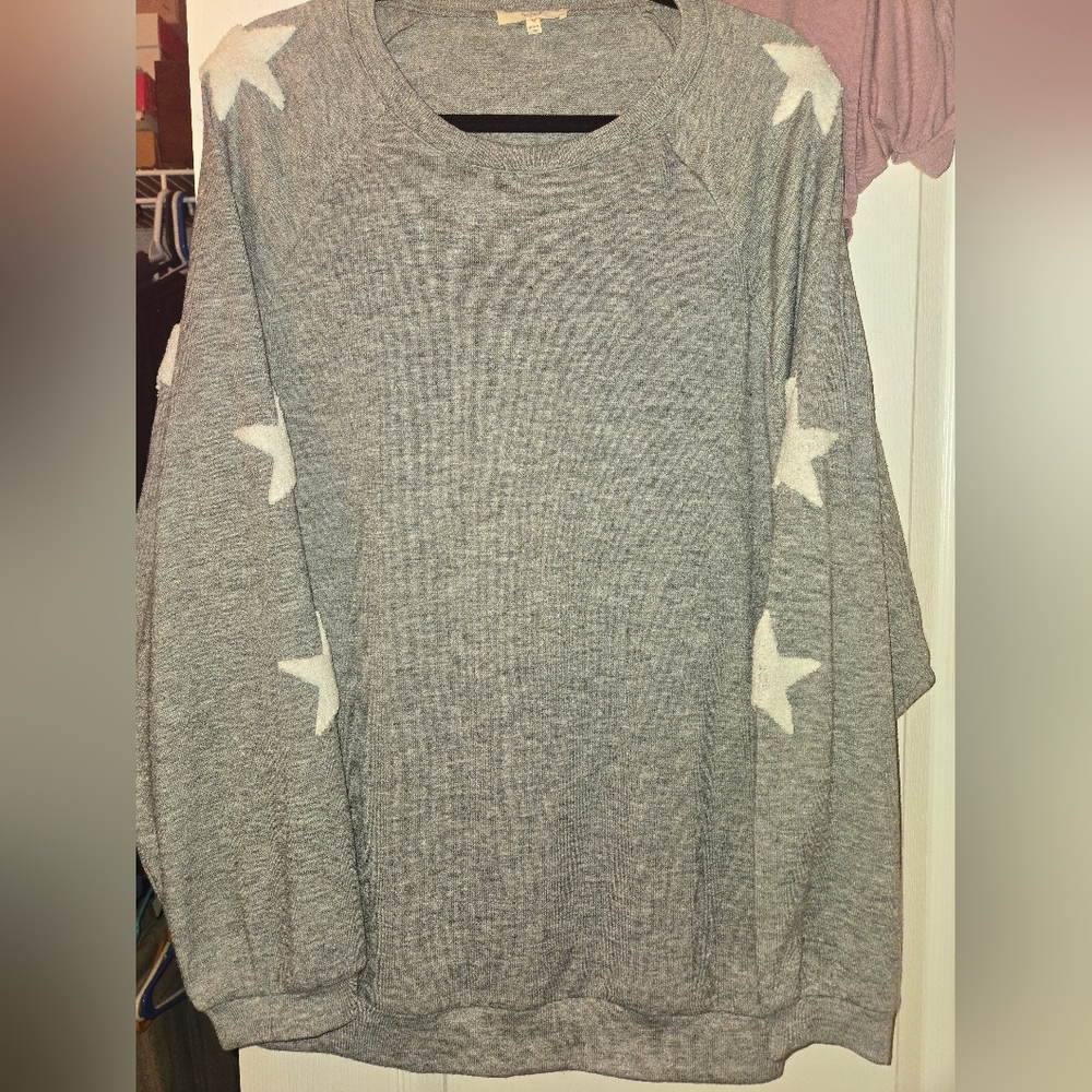 Easel Gray Star Sweatshirt